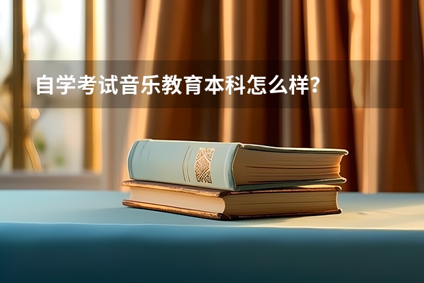 自学考试音乐教育本科怎么样？