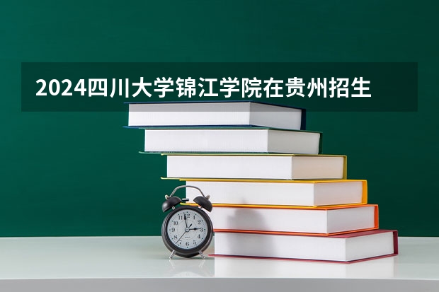 2024四川大学锦江学院在贵州招生计划表