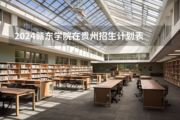 2024赣东学院在贵州招生计划表